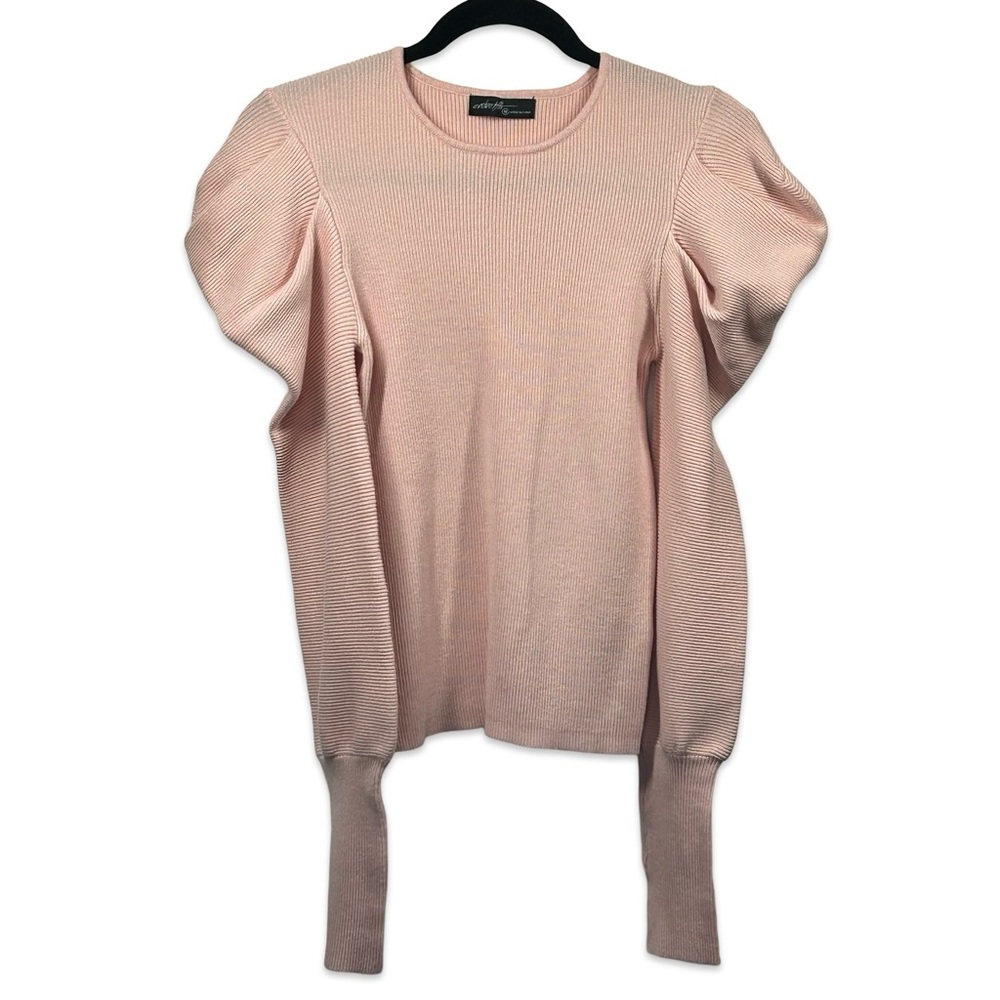 Ontwelfth Puff Sleeve Sweater Size Medium 100% Viscose Romantic Balletcore